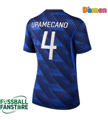 Frankreich Dayot Upamecano #4 Replik Heimtrikot Damen WM 2026 Kurzarm